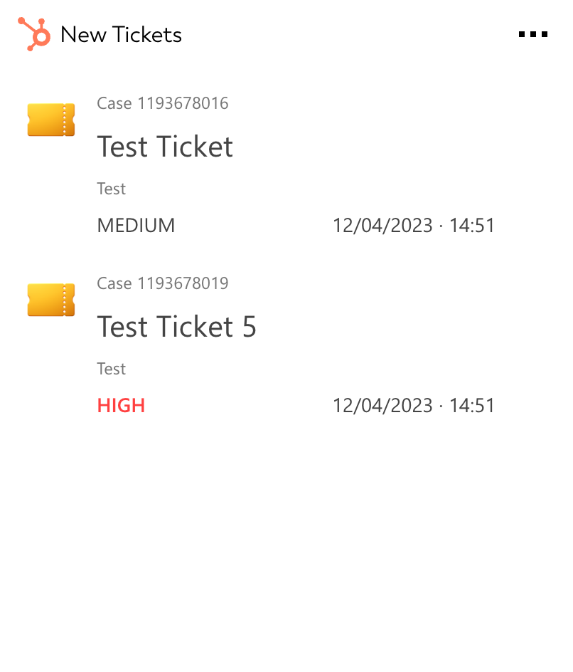 Adaptive Card for Open Tickets that can be integrated into SharePoint intranets or works on personal dashboards