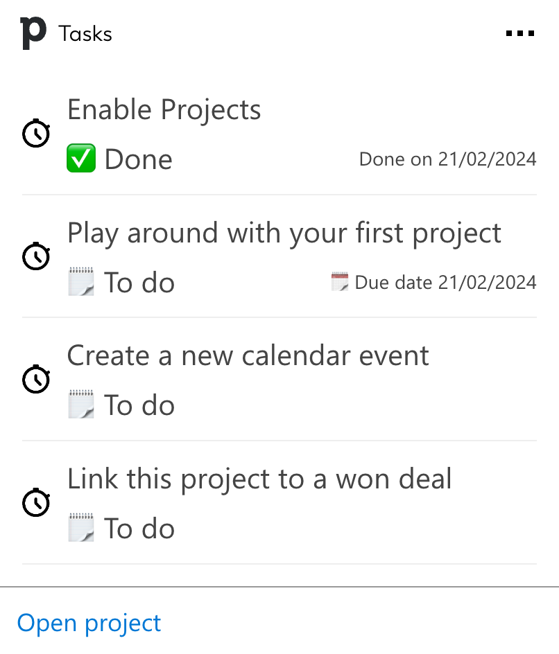 Adaptive Card for Tasks that can be integrated into SharePoint intranets or works on personal dashboards